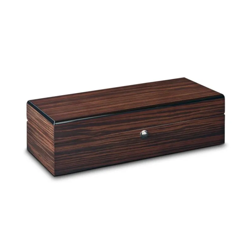BOITE A MONTRE, Coffret 5 montres placage en bois de macassar poli309376<Beco Online