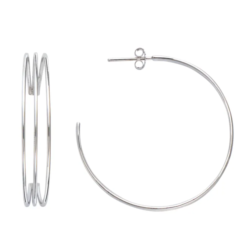 Boucles d'oreilles Créoles argent602538<GO Mademoiselle Hot