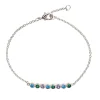 Bracelet Argent Rhodié - Oxyde de Zirconium bleu vert violet 601595<GO Mademoiselle Discount