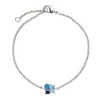 Bracelet Argent Rhodié - Oxyde de Zirconium bleu 601592<GO Mademoiselle Best