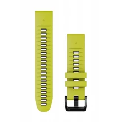 Bracelet de montre QuickFit 22mm Silicone Jaune / Graphite010-13280-03<Garmin New