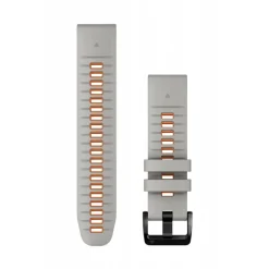 Bracelet de montre QuickFit 22mm Silicone Gris / Orange010-13280-02<Garmin Sale