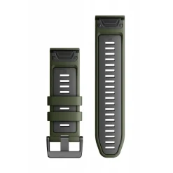 Bracelet de montre QuickFit 26mm Silicone Vert Moss / Graphite010-13281-07<Garmin Outlet