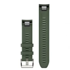 Bracelet de montre MARQ QuickFit 22mm Silicone vert moss avec boucle argent010-13225-01<Garmin Discount