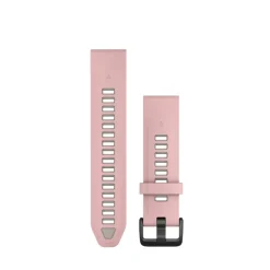 Bracelet Quickfit 20mm silicone rose poudré / gris cendré010-13391-05<Garmin Online