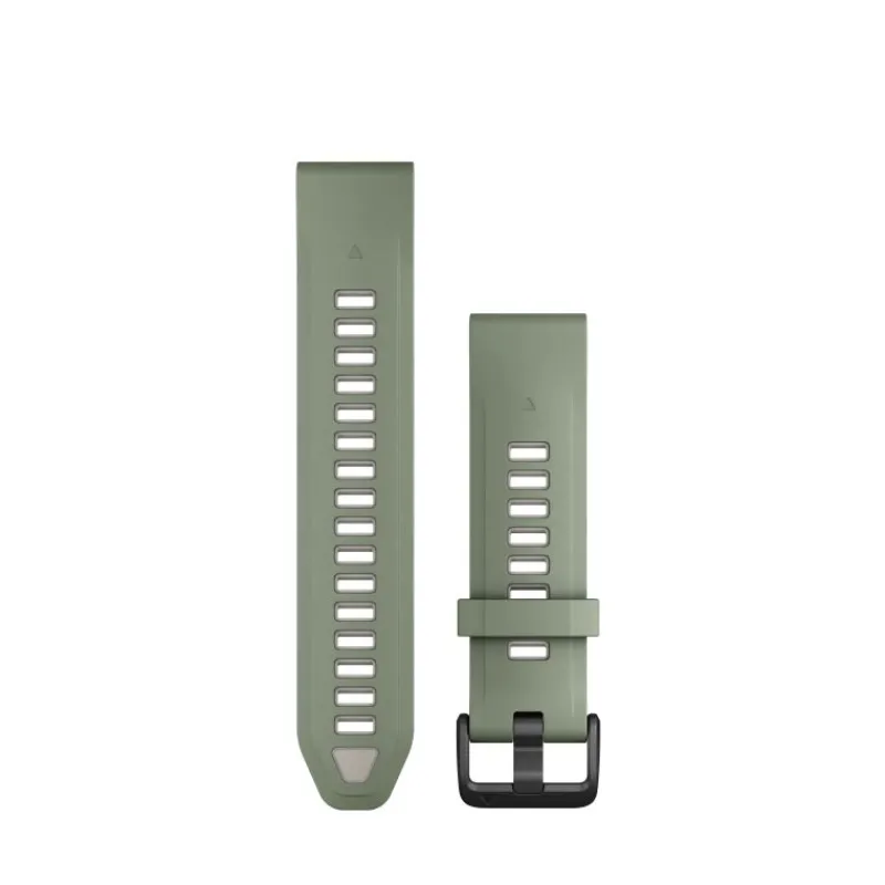 Bracelet Quickfit 20mm silicone vert sauge / gris cendré010-13391-02<Garmin Sale