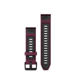 Bracelet Quickfit 20mm silicone merlot / graphite010-13391-04<Garmin Online