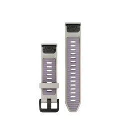 Bracelet Quickfit 20mm silicone gris cendré / lavande010-13391-03<Garmin Best