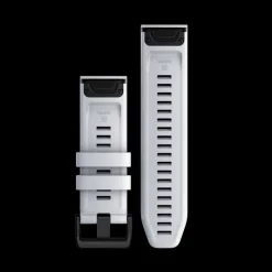 Bracelet Quickfit 26 silicone blanc Compatible Fenix 6X / 7X010-13117-02<Garmin Sale