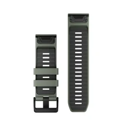 Bracelet Quickfit 26mm silicone vert sauge / graphite010-13393-04<Garmin Fashion