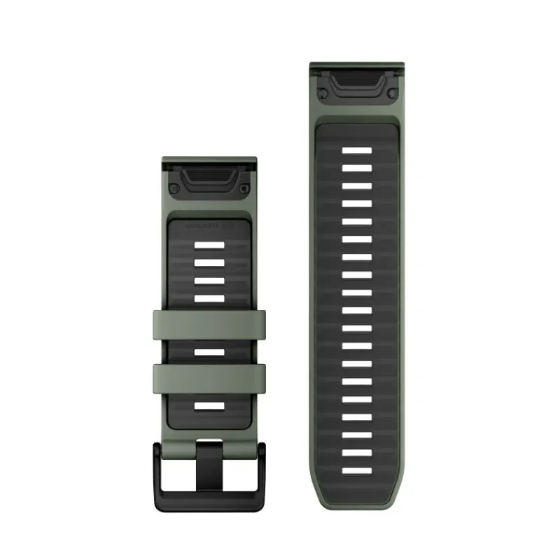 Bracelet Quickfit 26mm silicone vert sauge / graphite010-13393-04<Garmin Fashion