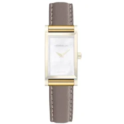 Bracelet Antares interchangeabledoré veau gris moyen BRAC17048P20<Herbelin Fashion