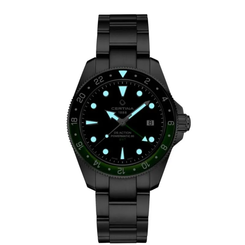 DS Action GMT Powermatic 80C0329291105100<Certina Best