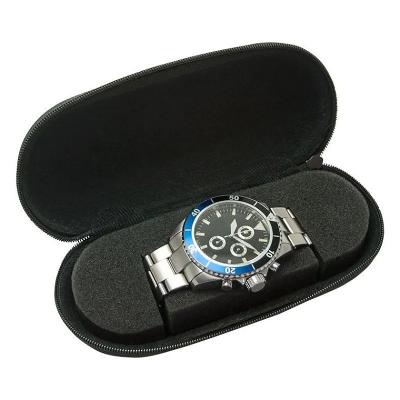 Etui de montre, coque dure, revêtement textile324197<Beco New