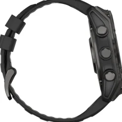 Fenix 8 Amoled 51mm Verre Sapphire lunette Carbon Gray DLC bracelet noir/gris galet010-02905-21<Garmin Online