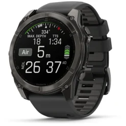 Fenix 8 Amoled 51mm Verre Sapphire lunette Carbon Gray DLC bracelet noir/gris galet010-02905-21<Garmin Online