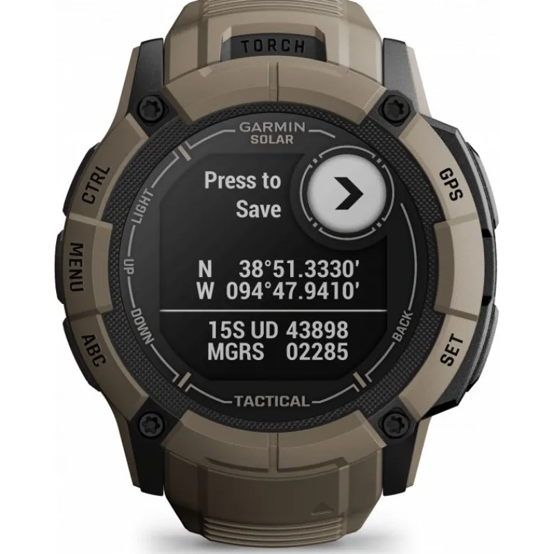 Instinct 2X Solar Tactical Edition Beige Coyotte010-02805-02<Garmin Best