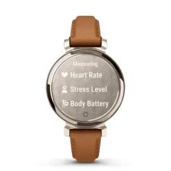 Lily 2 Classic Cream Gold bracelet cuir camel010-02839-02<Garmin Online