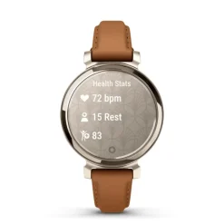 Lily 2 Classic Cream Gold bracelet cuir camel010-02839-02<Garmin Online