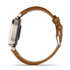 Lily 2 Classic Cream Gold bracelet cuir camel010-02839-02<Garmin Online