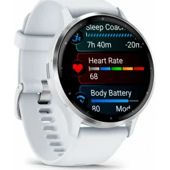 Venu 3 Silver avec bracelet blanc010-02784-00<Garmin Discount