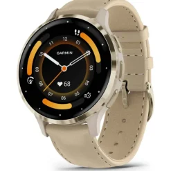 Venu 3S bracelet cuir lin + bracelet silicone lin010-02785-55<Garmin Outlet