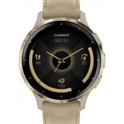 Venu 3S bracelet cuir lin + bracelet silicone lin010-02785-55<Garmin Outlet