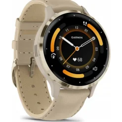 Venu 3S bracelet cuir lin + bracelet silicone lin010-02785-55<Garmin Outlet