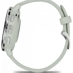 Venu 3S Silver avec bracelet vert sauge010-02785-01<Garmin Clearance