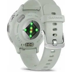 Venu 3S Silver avec bracelet vert sauge010-02785-01<Garmin Clearance
