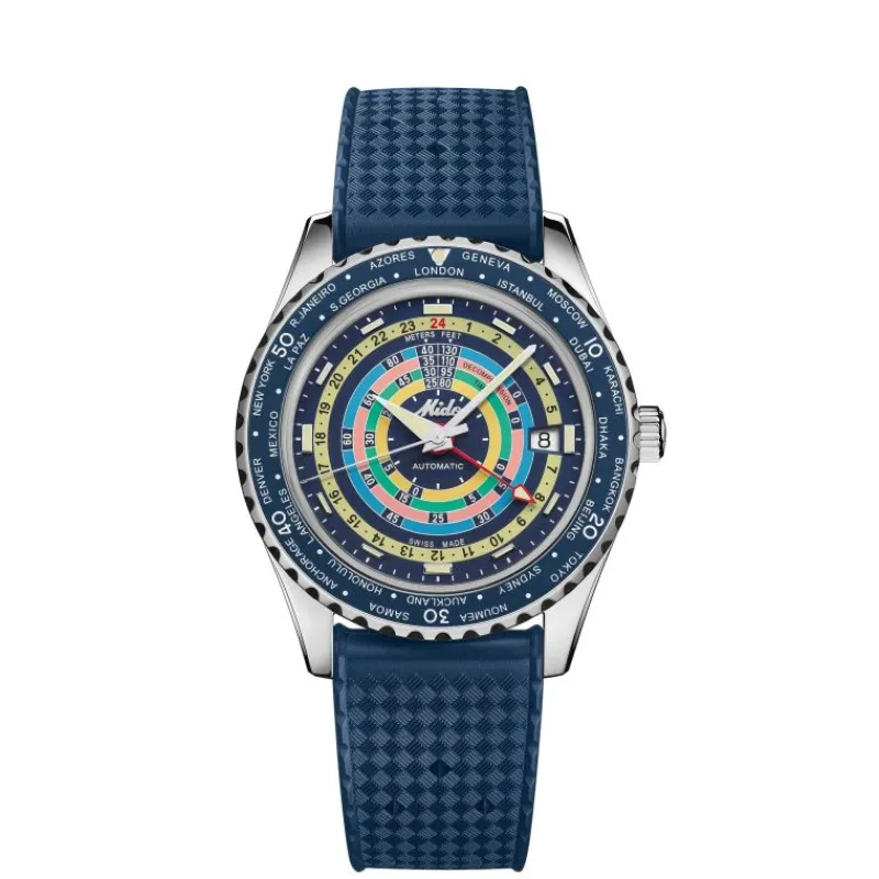 Ocean Star Decompression Worldtimer édition spécialeM0268291704100<Mido Hot