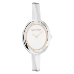 Montre Sculptural Twisted Bezel pour Femme25100055<Calvin Klein New