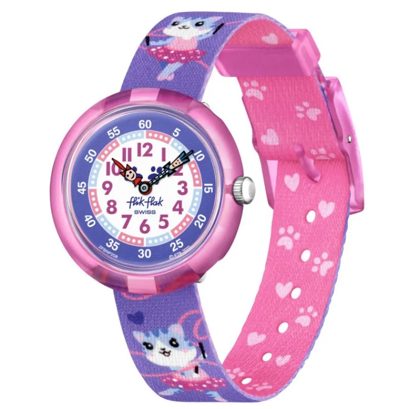 Montre enfant pédagogique FBNP208 - BALLERICHAT<Flik Flak Fashion