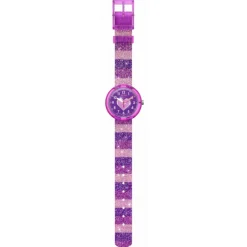 Montre enfant pédagogique FPNP127 - STRIPY GLITTER<Flik Flak Best
