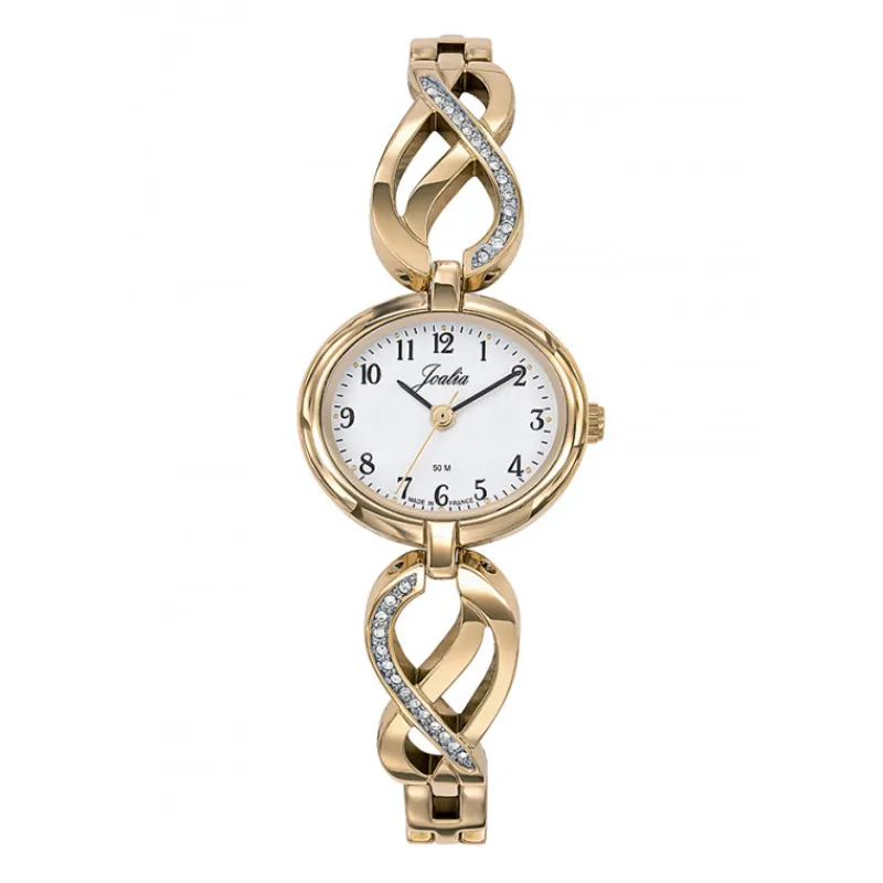 Montre Femme ovale dorée630562<Joalia Fashion