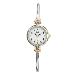 Montre Femme ronde dorée bicolore634000<Joalia Fashion