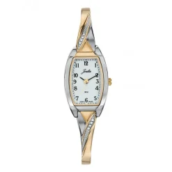 Montre Femme tonneau dorée bicolore634010<Joalia Fashion