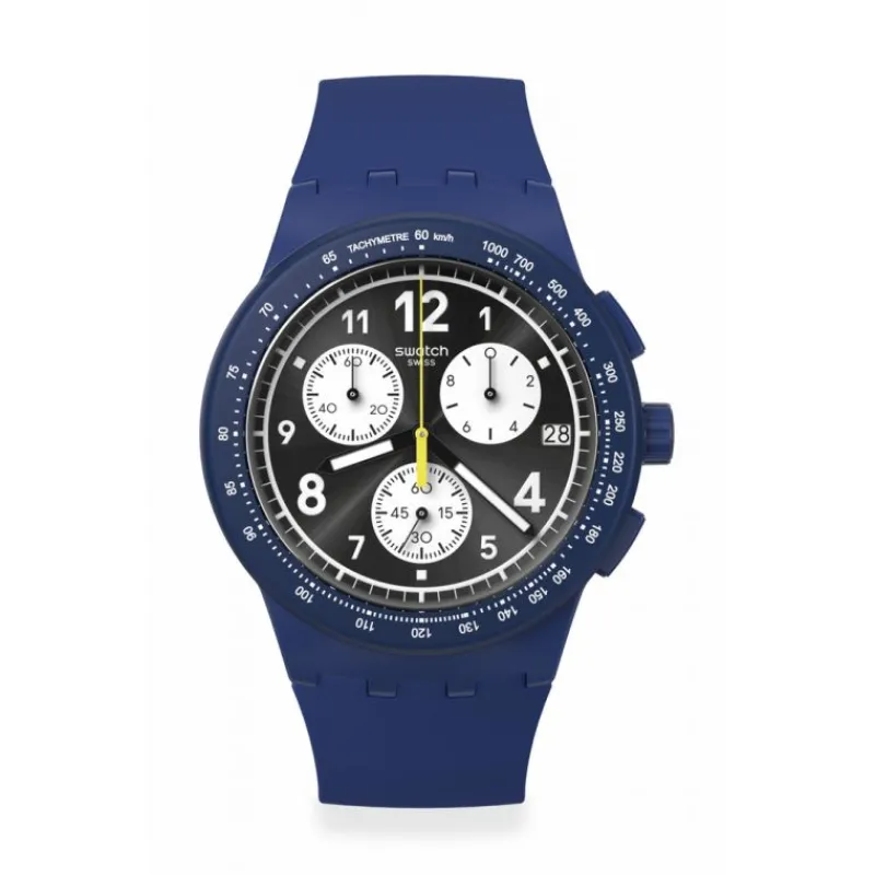 Montre ChronoSUSN418 - NOTHING BASIC ABOUT BLUE<Swatch Sale