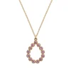 Pendentif seul Plaqué or - Oxyde de Zirconium rose 604118<GO Mademoiselle Outlet