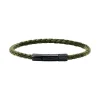 - Bracelet DRIVER cuir kaki fermoir PVD noir Ø3,5mm x 28mmHB1431345A<Rochet Fashion