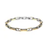- Bracelet Galion Acier Bicolore PVD Jaune 6,5mm x 22cmHB7183<Rochet Best