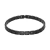 - Bracelet SANTORIN Acier PVD Noir 6mm x 21cmHB4761<Rochet New