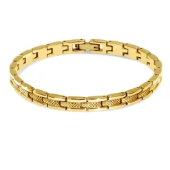 - Bracelet SANTORIN Acier PVD Jaune 6mm x 21cmHB4786A<Rochet Discount