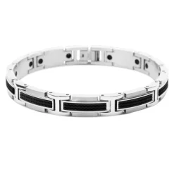 - Bracelet VERSUS Acier/Silicone 9mm x 21cmB461081A<Rochet Outlet
