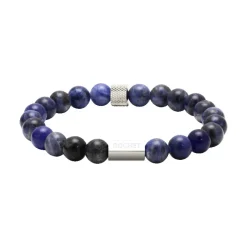 - Bracelet Zen perles Ø6mm lapis lazuli / acier moletéB266012<Rochet Fashion