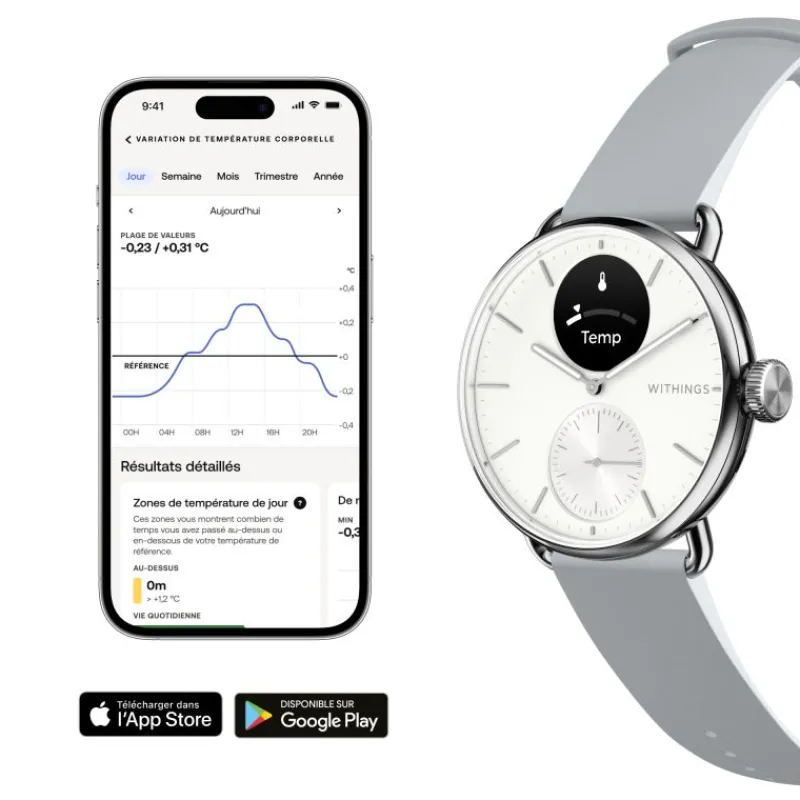 Withings ScanWatch 2 Ø38mmWSW 238 WHITE< Online