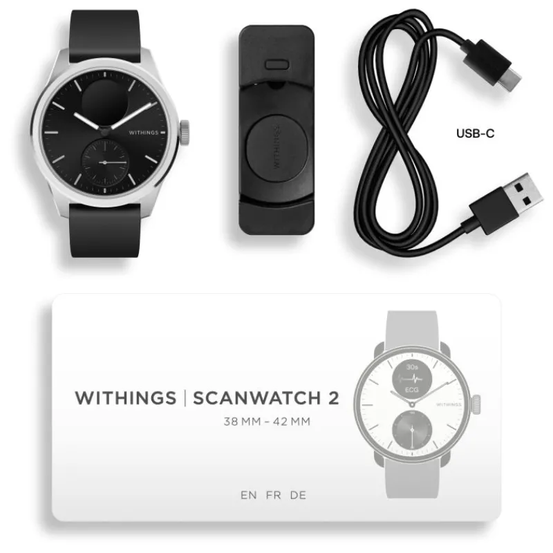 Withings ScanWatch 2 Ø42mmWSW 242 BLACK< Hot