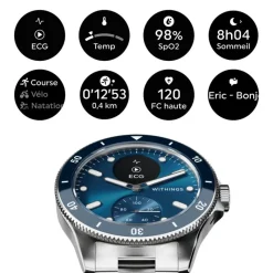 Withings ScanWatch Nova Ø42mmWSW N BLUE< Clearance
